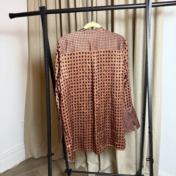 Lafayette 148 New York | Size L | Desra Highgate Silk Tunic Top - Picture 7 of 12